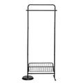 Honey-Can-Do Entryway Garment Rack Natural: Steel Frame, Freestanding Closet, Clothing Rack, Anti-Tip Hardware
