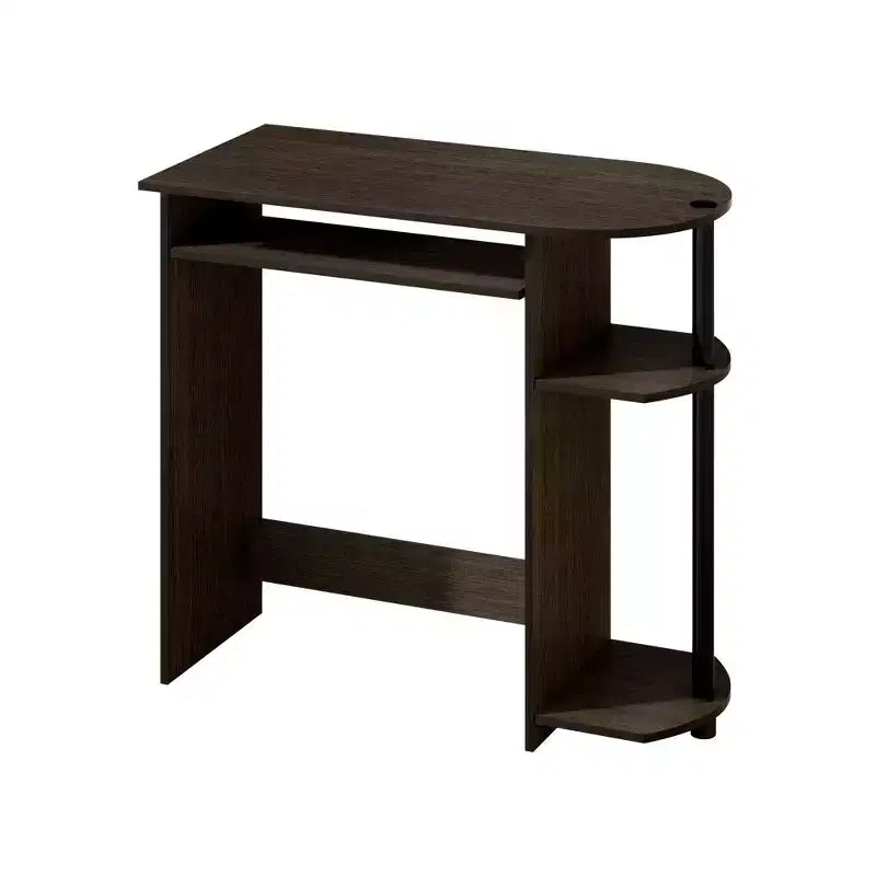 15" Wide Computer Desk with Keyboard Tray & 2 Compartments