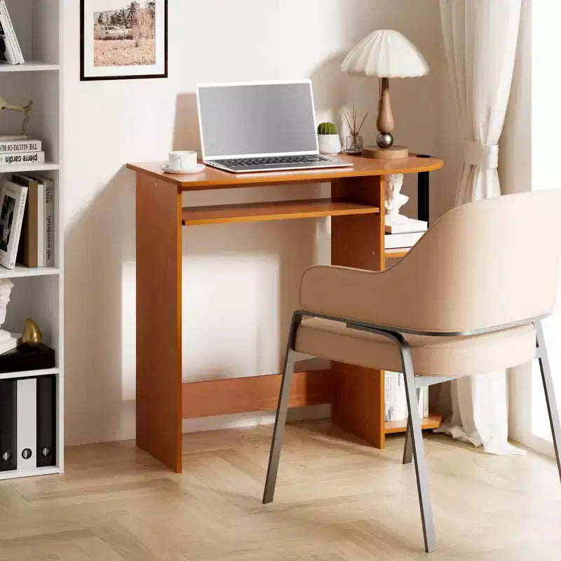 15" Wide Computer Desk with Keyboard Tray & 2 Compartments