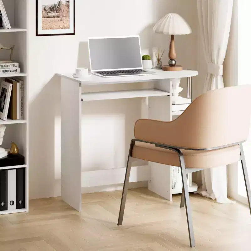 15" Wide Computer Desk with Keyboard Tray & 2 Compartments