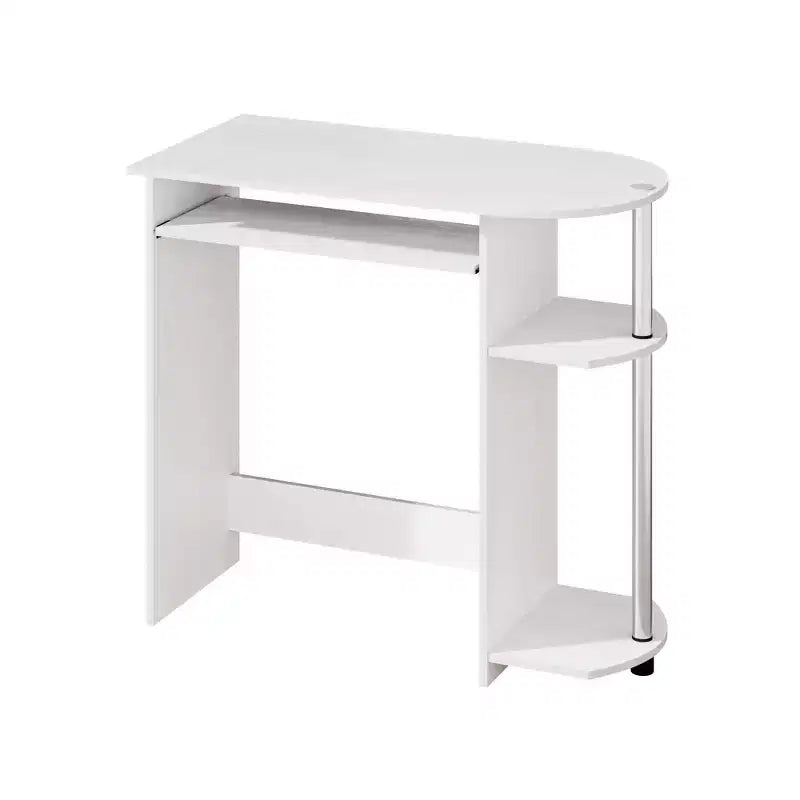 15" Wide Computer Desk with Keyboard Tray & 2 Compartments