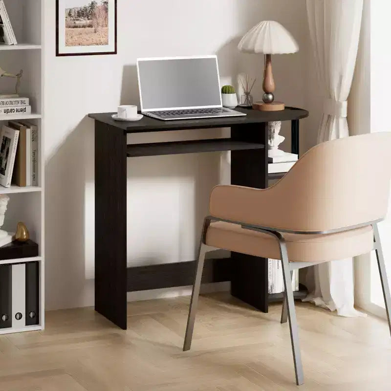 15" Wide Computer Desk with Keyboard Tray & 2 Compartments