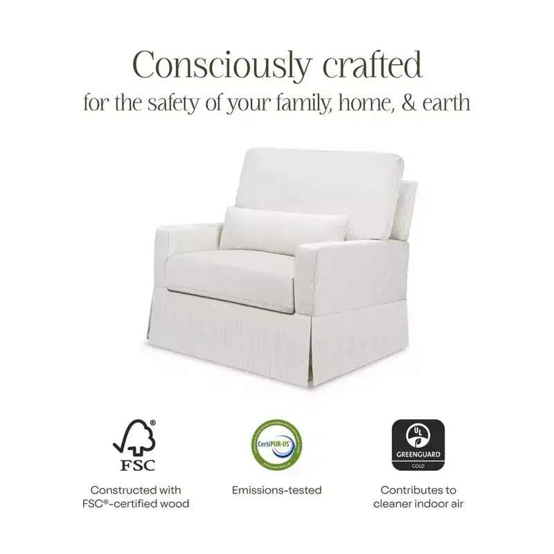 Pillowback Chair and a Half Comfort Swivel Glider