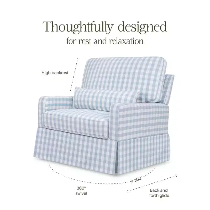 Pillowback Chair and a Half Comfort Swivel Glider