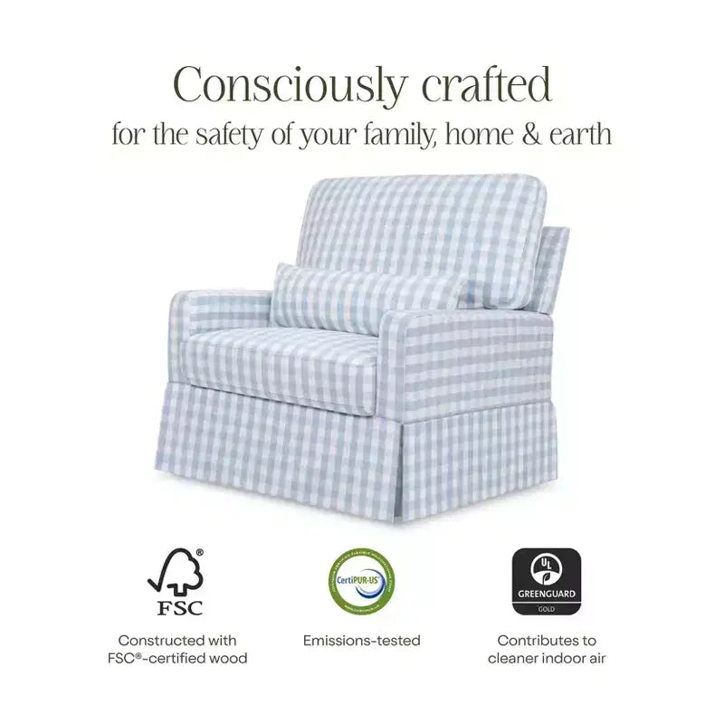 Pillowback Chair and a Half Comfort Swivel Glider