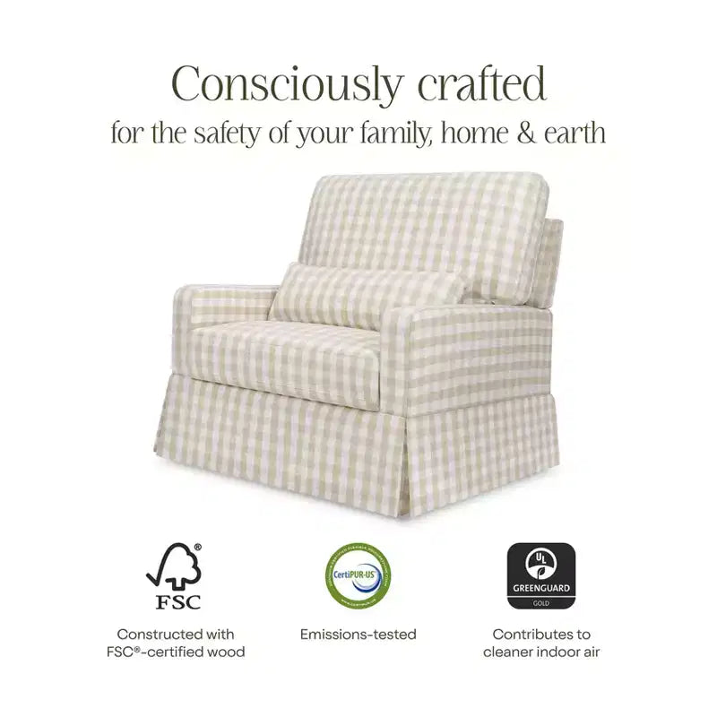 Pillowback Chair and a Half Comfort Swivel Glider