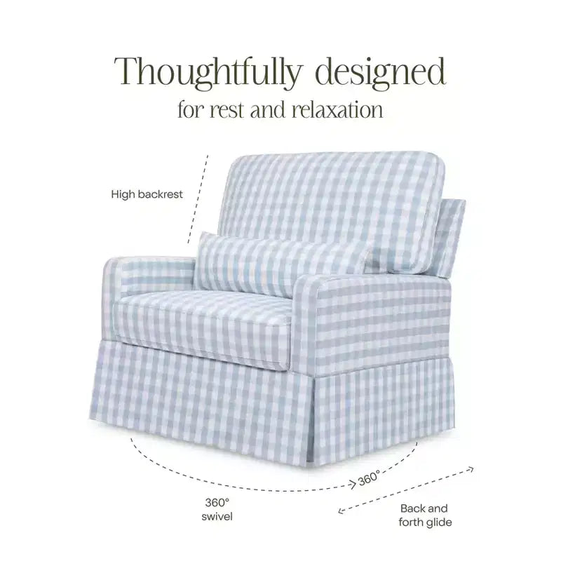 Pillowback Chair and a Half Comfort Swivel Glider