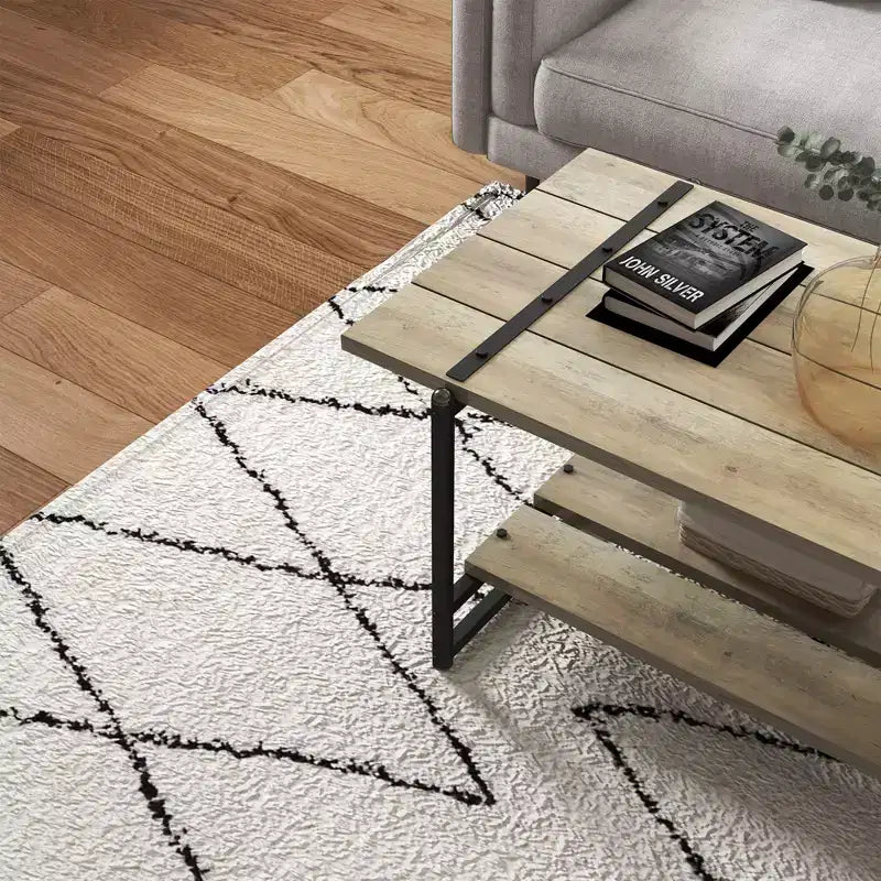 2-Tier Coffee Table for Living Room - Small Space Center Table