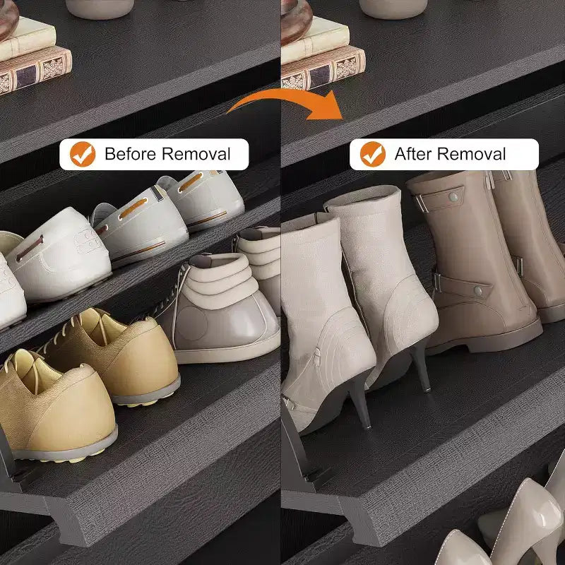 Shoe Cabinet with Flip Drawers, Freestanding Hidden Wood Shoe Storage for Entryway Hallway
