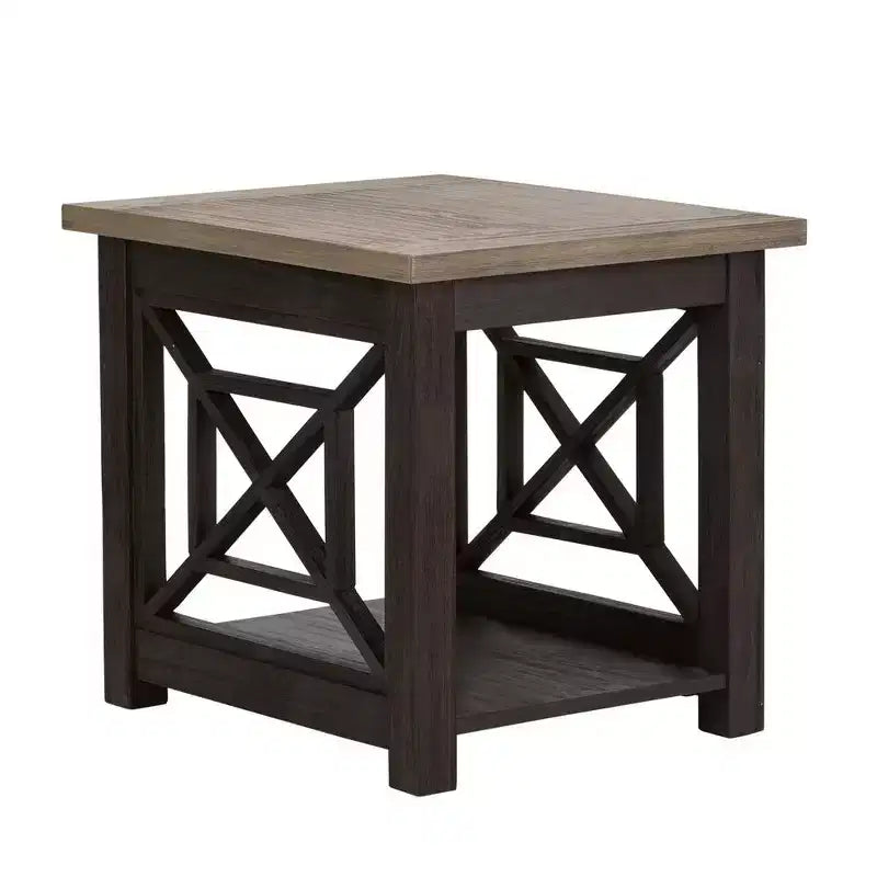 Liberty Furniture,Heatherbrook Heatherbrook end table in Charcoal