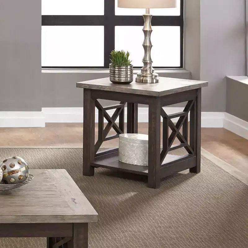 End Table in Charcoal