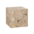 Crestview Collection Square Tan Solid Wood Accent_End Table