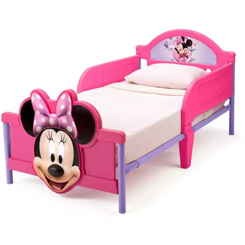 3D Toddler Bed with Guardrails for Kids