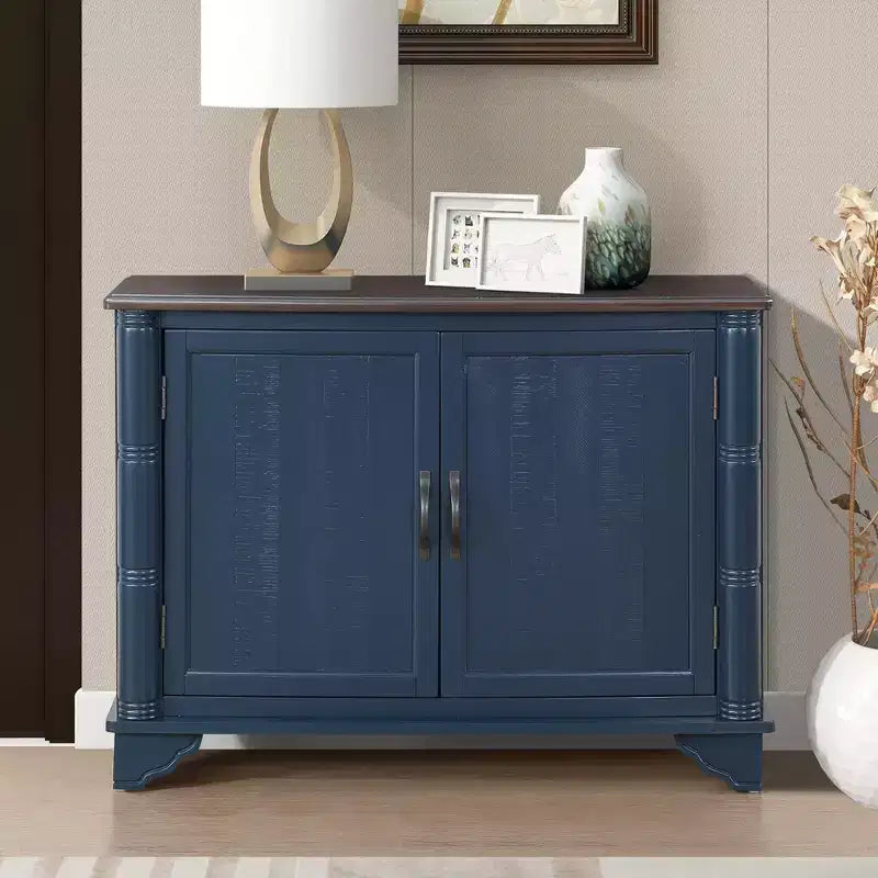 40 Small Cabinet Console Table with Storage, With Adjustable Storage Shelf, Retro Entryway Table for Entryway, Hallway, Living Room