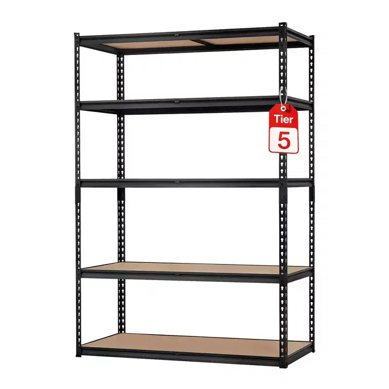 Garage Storage Shelves 5 Tiers, Heavy Duty Storage Shelving Racks with 2500 LBS Capacity, 48  L x 18 in W x 72 in H Metal Adjustable Shelving Unit