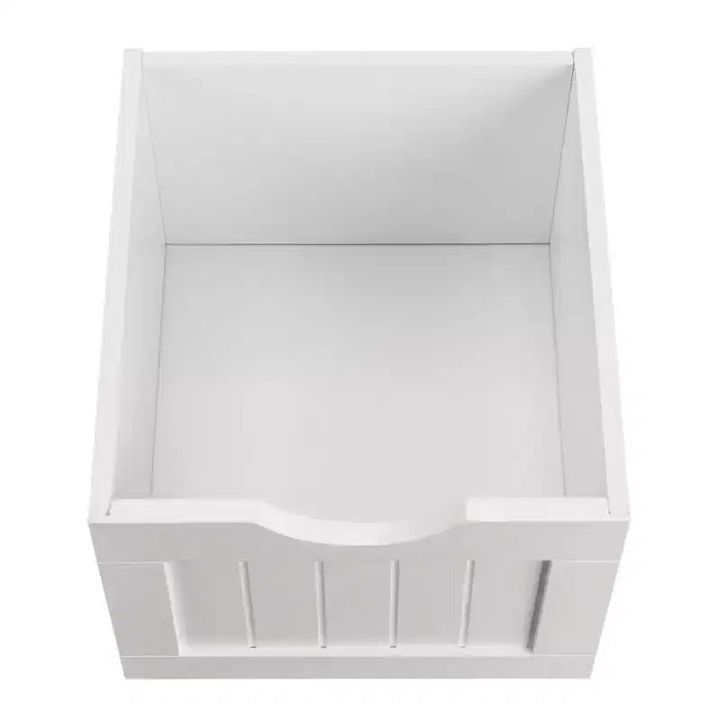 Single Door Bathroom Storage Cabinet with 4 Drawers, White