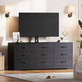 Wood TV Stand with Mount for TVs Up to 85, Entertainment Center with 9 Drawers, Adjustable Height Media Console