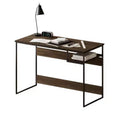 HOMLUX 45 Computer Desk Metal Frame Study Table Home Office Workstation w/Storage Compartment