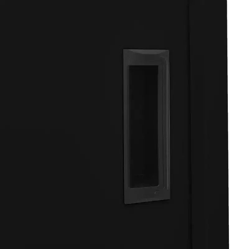 Filing Cabinet Lockable Storage with Sliding Door Steel