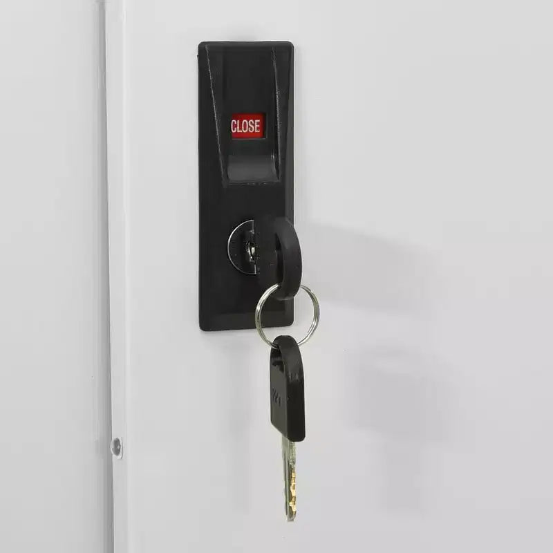 Filing Cabinet Lockable Storage with Sliding Door Steel