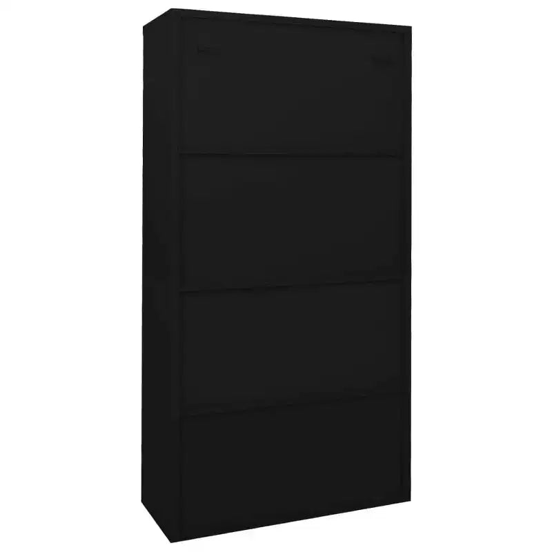 Filing Cabinet Lockable Storage with Sliding Door Steel