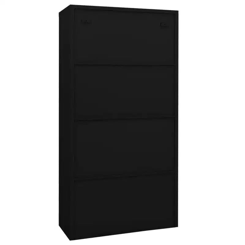 Filing Cabinet Lockable Storage with Sliding Door Steel
