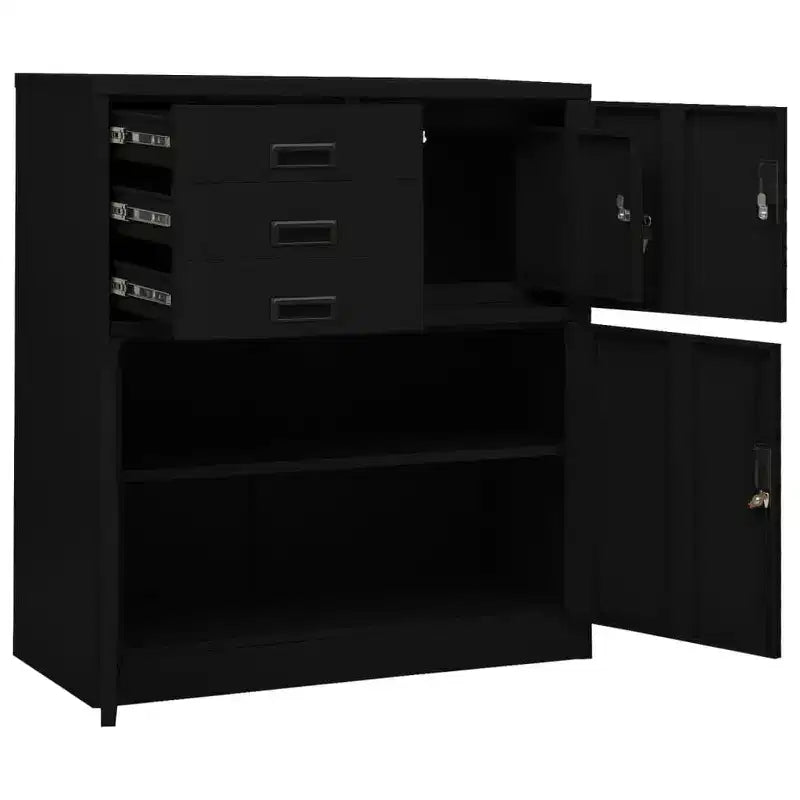 Steel Filing Cabinet with Lock for Home Office