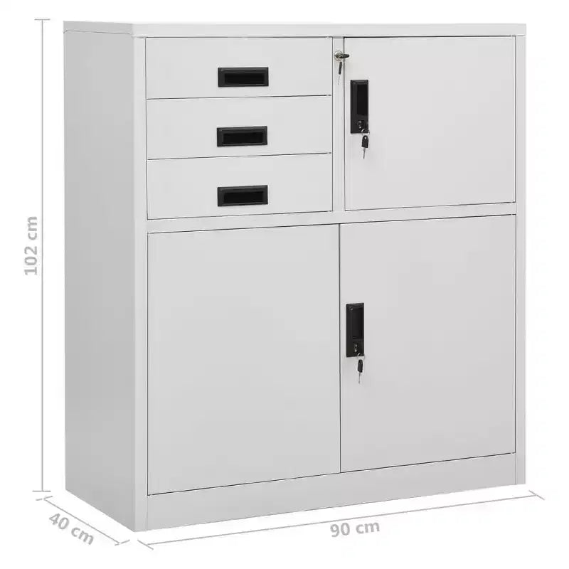 Steel Filing Cabinet with Lock for Home Office