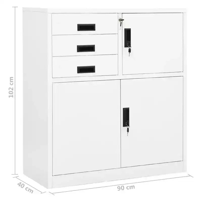 Steel Filing Cabinet with Lock for Home Office