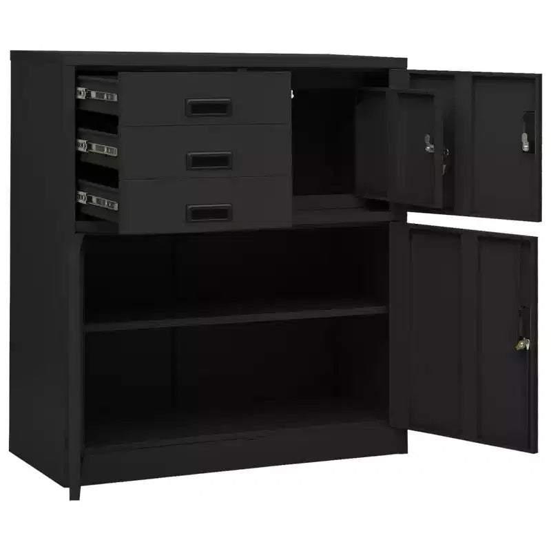 Steel Filing Cabinet with Lock for Home Office