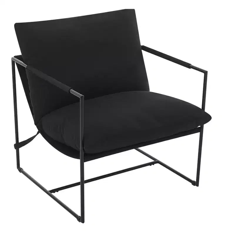 Mid Century Modern Accent Chair with Shredded Foam Cushioning