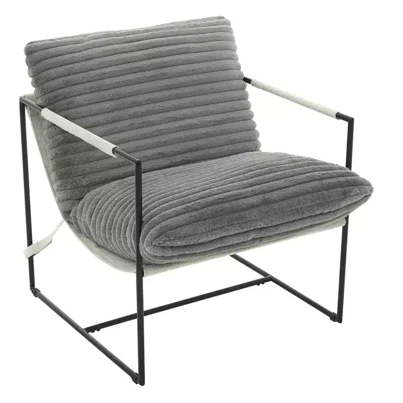Mid Century Modern Accent Chair with Shredded Foam Cushioning