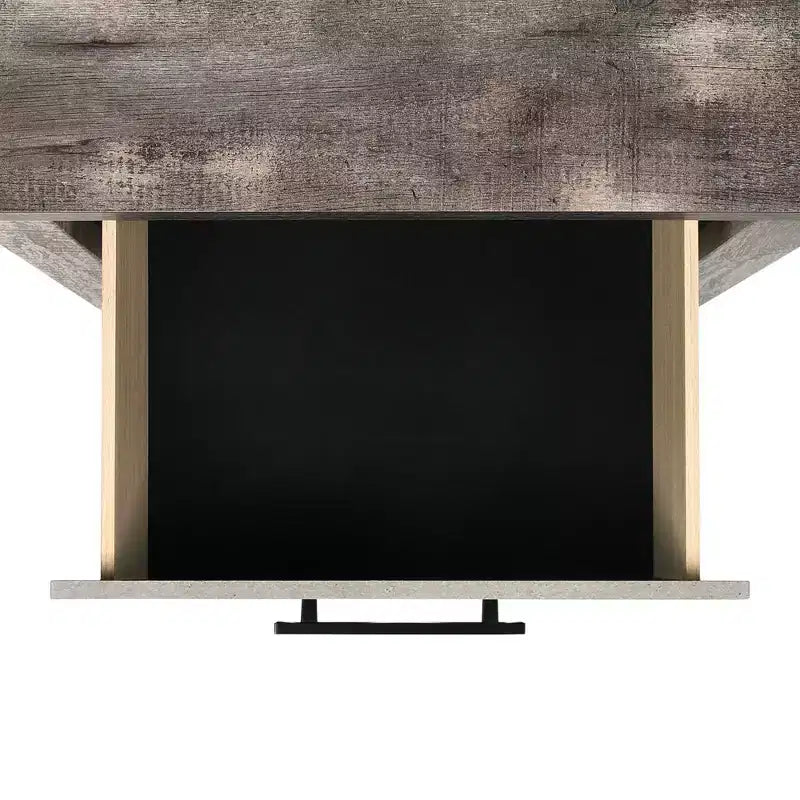 2 Drawer Nightstand Gray