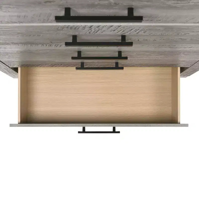 2 Drawer Nightstand Gray