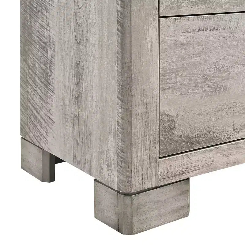 2 Drawer Nightstand Gray