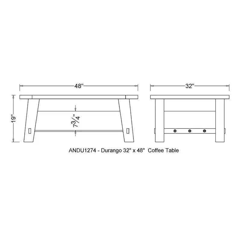 Industrial Wood Coffee Table Dark Brown: Rustic Acacia & Steel, Fixed Shelf