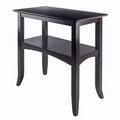 Winsome Camden Console Table Coffee: Traditional Style, Fixed Shelf, Wood Composite Frame, for Entryway or Living Room