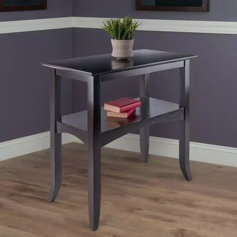 Console Table Coffee: Traditional Style, Fixed Shelf, Wood Composite Frame, for Entryway or Living Room