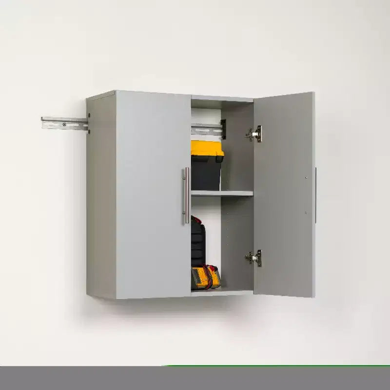 Upper Storage Cabinet Light Gray