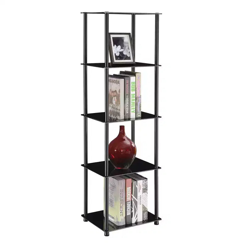 61.25" Glass 5-Tier Storage Shelf